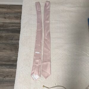 2 Pink Satin Ties